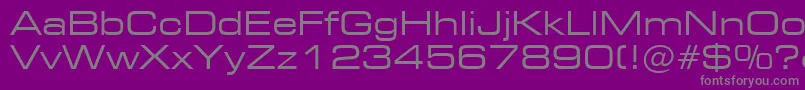 Czcionka Square721ExtendedBt – szare czcionki na fioletowym tle
