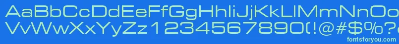 Подробнее о шрифте Square721ExtendedBt Шрифт Square721ExtendedBt – зелёные шрифты на синем фоне