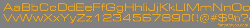 Square721ExtendedBt Font – Orange Fonts on Gray Background