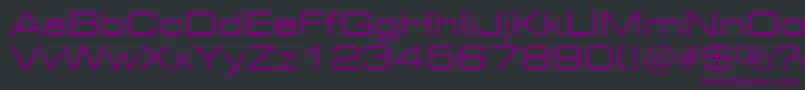 Square721ExtendedBt Font – Purple Fonts on Black Background