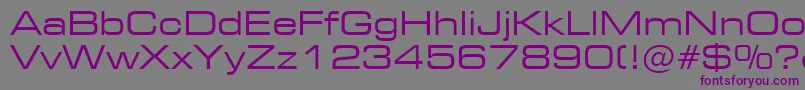 Square721ExtendedBt-Schriftart – Violette Schriften auf grauem Hintergrund