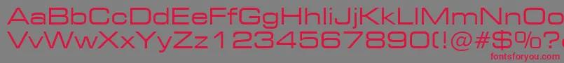 Square721ExtendedBt Font – Red Fonts on Gray Background