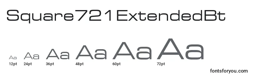 Square721ExtendedBt Font Sizes