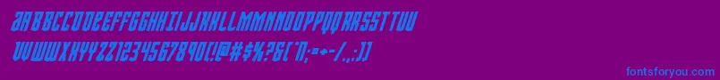 Шрифт Viceroyboldital – синие шрифты на фиолетовом фоне