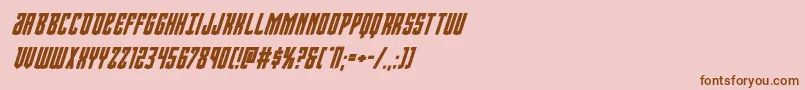 Viceroyboldital Font – Brown Fonts on Pink Background
