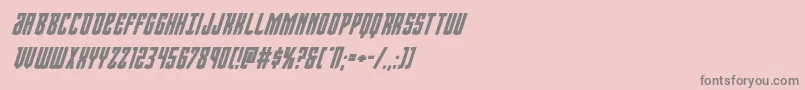 フォントViceroyboldital – ピンクの背景に灰色の文字