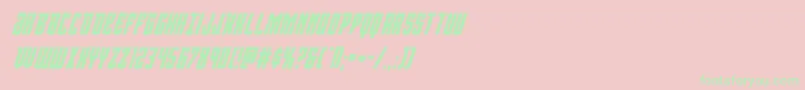 フォントViceroyboldital – ピンクの背景に緑の文字
