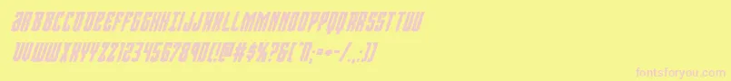 Шрифт Viceroyboldital – розовые шрифты на жёлтом фоне