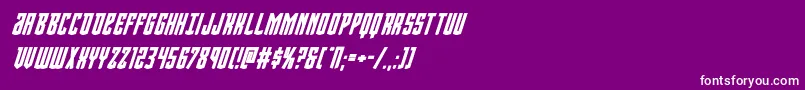Шрифт Viceroyboldital – белые шрифты на фиолетовом фоне