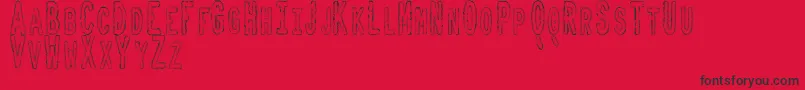 ToxicWasteTfb Font – Black Fonts on Red Background