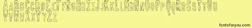 ToxicWasteTfb Font – Black Fonts on Yellow Background