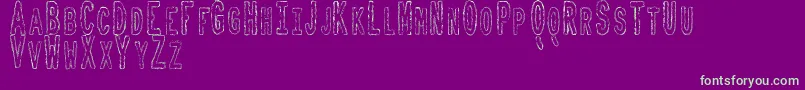 ToxicWasteTfb Font – Green Fonts on Purple Background