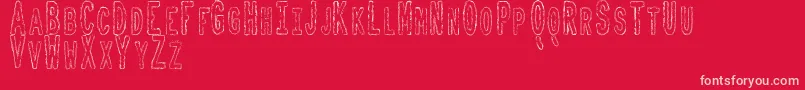 ToxicWasteTfb Font – Pink Fonts on Red Background