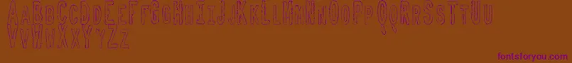 ToxicWasteTfb Font – Purple Fonts on Brown Background