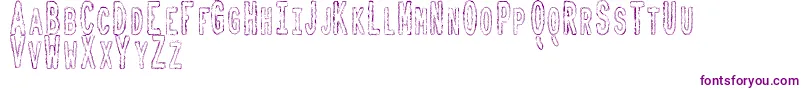 ToxicWasteTfb Font – Purple Fonts on White Background