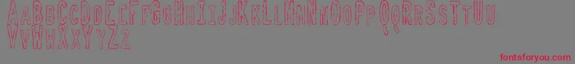 ToxicWasteTfb Font – Red Fonts on Gray Background