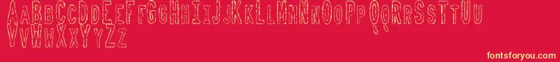 ToxicWasteTfb Font – Yellow Fonts on Red Background
