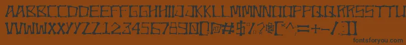 Bonez Font – Black Fonts on Brown Background