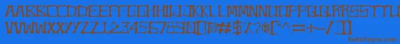 Bonez-fontti – ruskeat fontit sinisellä taustalla