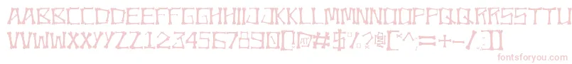 Bonez Font – Pink Fonts on White Background