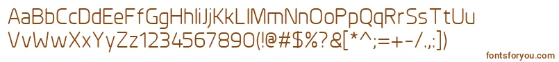 Шрифт PlanerReg – коричневые шрифты на белом фоне