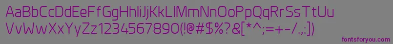 Шрифт PlanerReg – фиолетовые шрифты на сером фоне