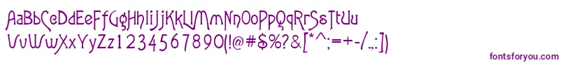 Agatha-Schriftart – Violette Schriften
