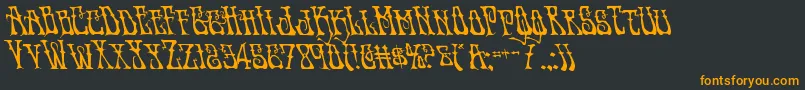 Instantzenleft Font – Orange Fonts on Black Background