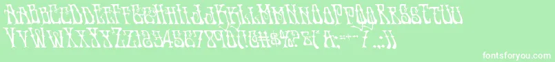 Instantzenleft Font – White Fonts on Green Background