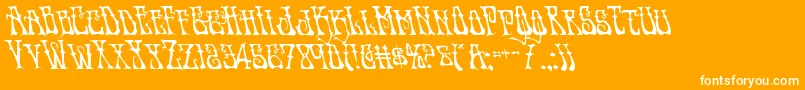 Instantzenleft Font – White Fonts on Orange Background