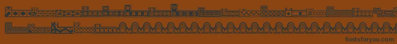 GothicextrasD Font – Black Fonts on Brown Background
