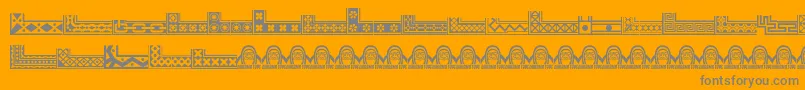 En savoir plus sur la police GothicextrasD Police GothicextrasD – polices grises sur fond orange