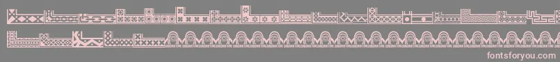 fuente GothicextrasD – Fuentes Rosadas Sobre Fondo Gris