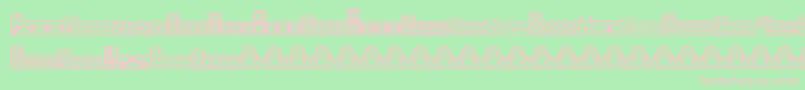 fuente GothicextrasD – Fuentes Rosadas Sobre Fondo Verde
