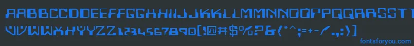 Homev2e Font – Blue Fonts on Black Background