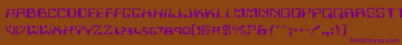 Шрифт Homev2e – фиолетовые шрифты на коричневом фоне