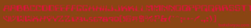 Homev2e Font – Red Fonts on Brown Background