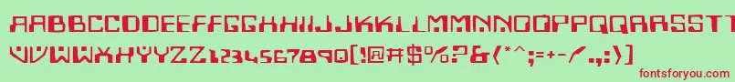 Homev2e Font – Red Fonts on Green Background