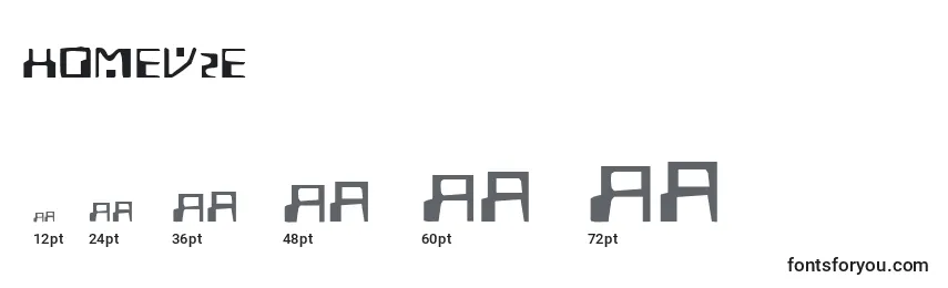Homev2e Font Sizes