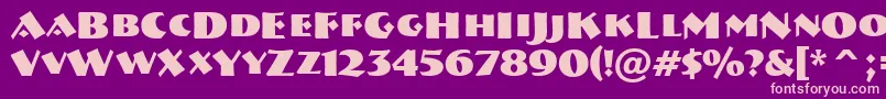 fuente ABremencapsBold – Fuentes Rosadas Sobre Fondo Morado