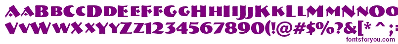 ABremencapsBold-fontti – violetit fontit valkoisella taustalla