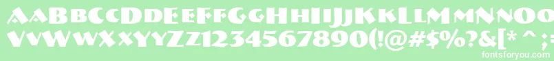 ABremencapsBold Font – White Fonts on Green Background
