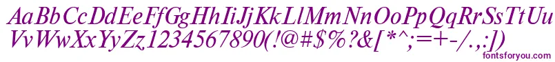TimesdlItalic-fontti – violetit fontit
