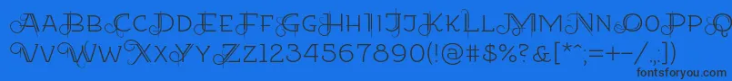 Lisätietoja Etharnigno12-fontista Etharnigno12-fontti – mustat fontit sinisellä taustalla