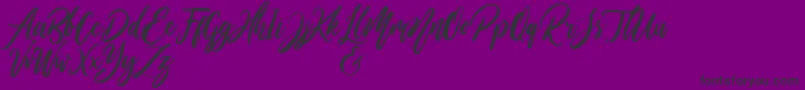 WildOnesPersonalUse-fontti – mustat fontit violetilla taustalla