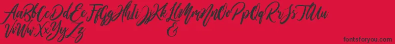 WildOnesPersonalUse Font – Black Fonts on Red Background