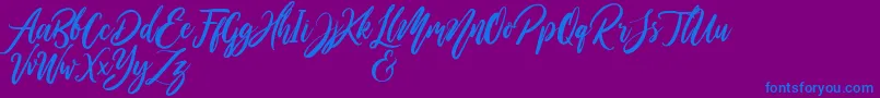 WildOnesPersonalUse Font – Blue Fonts on Purple Background