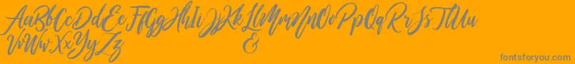 WildOnesPersonalUse Font – Gray Fonts on Orange Background