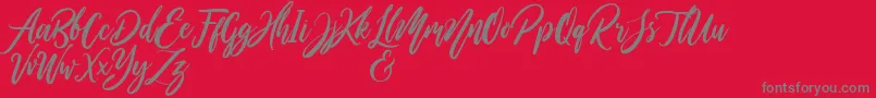 WildOnesPersonalUse Font – Gray Fonts on Red Background