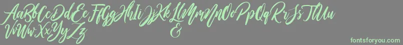 WildOnesPersonalUse Font – Green Fonts on Gray Background